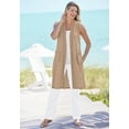 thumbnail image 5 of Woman Within Plus Size Tall Straight Leg Linen Pant, 5 of 6