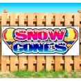 thumbnail image 1 of Snow Cones 13 oz Vinyl Banner With Metal Grommets, 1 of 4