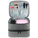 thumbnail image 3 of Detachable 2 Tier Nail Polish Organizer - Holds 40 Bottles (15ml - 0.5 fluid oz), Nail Polish Case with Tools Storage Pouch(Pink), 3 of 3