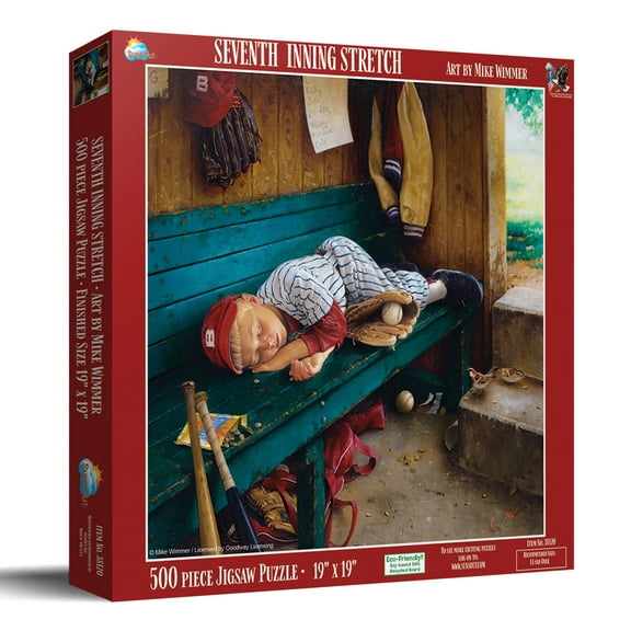 SUNSOUT INC - Seventh Inning Stretch - 500 pc Jigsaw Puzzle by Artist: Mike Wimmer - Finished Size 18" x 24" - MPN# 38120