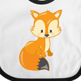 thumbnail image 4 of Inktastic Cute Woodland Animal Fox Boys or Girls Baby Bib, 4 of 4