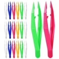 thumbnail image 1 of LEEYNEER20 Pcs Plastic Tweezers Beads Jewelry Making DIY Crafts Tweezers Tools for Kids, 1 of 6