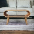 thumbnail image 5 of 100% Solid Mango Wood Coffee Table with Nordic Legs - Modern Home Decor, 5 of 9