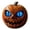 Blue, variant on LOWLHOME Spooky Pumpkin Figurine with Cat-Eye Accents, Halloween Resin Jack Lantern Decor, Strange and Interesting Halloween Gifts