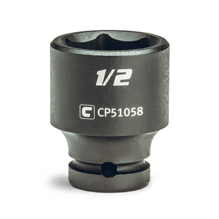 UPC: 0886352510585 | Capri Tools 1/2-Inch Shallow Impact Socket  1/4-Inch Drive  6-Point  SAE