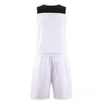 thumbnail image 7 of Maqroz Basketball Jersey Set for Men V Neck Sleeveless Tank Top Mesh Breathable Athletic Shorts Team Uniform Sports Training Two Piece Outfit Size 3-15 Years, 7 of 7
