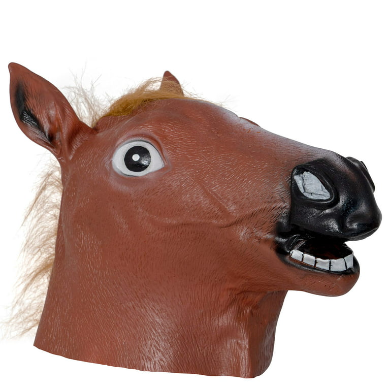Skeleteen Horse Head Costume Mask - Realistic Brown Head Horse Masks For And Kids - Walmart.com