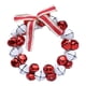 thumbnail image 1 of Guirnalda de campanas navideñas artificiales de 4 pulgadas para decoración navideña de puerta de entrada Rojo y blanco, 1 of 9