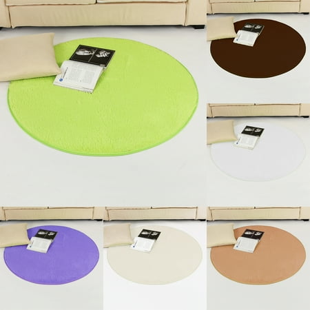 39 37x39 37x1 18 Circle Round Anti Skid Fluffy Gy Area Rug 39 37x39 37x1 18 Circle Round Anti Skid Fluffy Gy Area Rug Dining Room Home Table Carpet Floor Mat