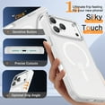 thumbnail image 5 of BENTOBEN Case for iPhone 17 Pro Max 6.9" Compatible with Mag-Safe Metal Frame Slim Tpu Pc Matte Shockproof White, 5 of 9