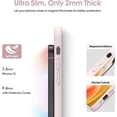 thumbnail image 4 of Liquid Silicone Case for iPhone 12, [Camera Protection] [Anti Fingerprint] [Wireless Charging] 4 Layer Phone Case Protective Cover, Built-in Microfiber Case Cover, 6.1", Pink, 4 of 14