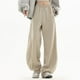 thumbnail image 1 of Pantalones deportivos de albaricoque para mujer, pantalones deportivos rectos y sueltos de otoño, pantalones de pierna ancha de marca de moda hip hop, pantalones de baile, 1 of 5