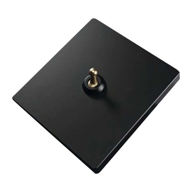 Interruptor decorativo con encabezado de la lámpara de panel Socador de cobre Cobre de 86 mm Interruptor de palanca para la tienda de hotel de la