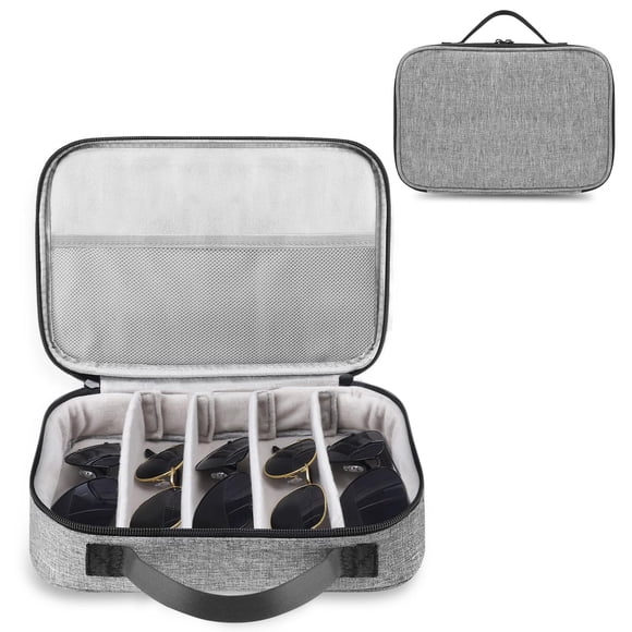 Organizador de Gafas de Sol Ticacos Estuche de Viaje para Múltiples Pares