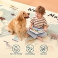 thumbnail image 5 of Sleep Zone 3×5 Feet Kids Carpet Playmat Rug, Play Learn and Have Fun Safely, Kids Baby Children Educational Play Mat for Bedroom Play Room Game Safe Area, World Map, 5 of 13