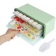 thumbnail image 1 of Bandejas para cubitos de hielo con tapa para cubitos de hielo, cuchara para hielo, molde para cubitos de hielo de fácil liberación, sin BPA para vino, cócteles, bebidas y jugos JM, 1 of 5