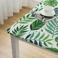 thumbnail image 4 of COMIO Palm Leaf Decorative Palm Tree Tablecloths Square Table Cover White, 4 of 7