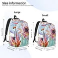 thumbnail image 3 of Yiaed Cactus Print Backpack, Premium Laptop Backpack, Travel Backpack for Women, Lightweight Backpacks, Comfortable Back Pack-Medium, 3 of 5