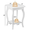 thumbnail image 5 of Resenkos Set of 2 Accent Side Tables with Shelf, Aesthetic Table with Shelf, Protects Floors, Includes All Parts & Tools, 25.5 lbs Net Weight, 5 of 7