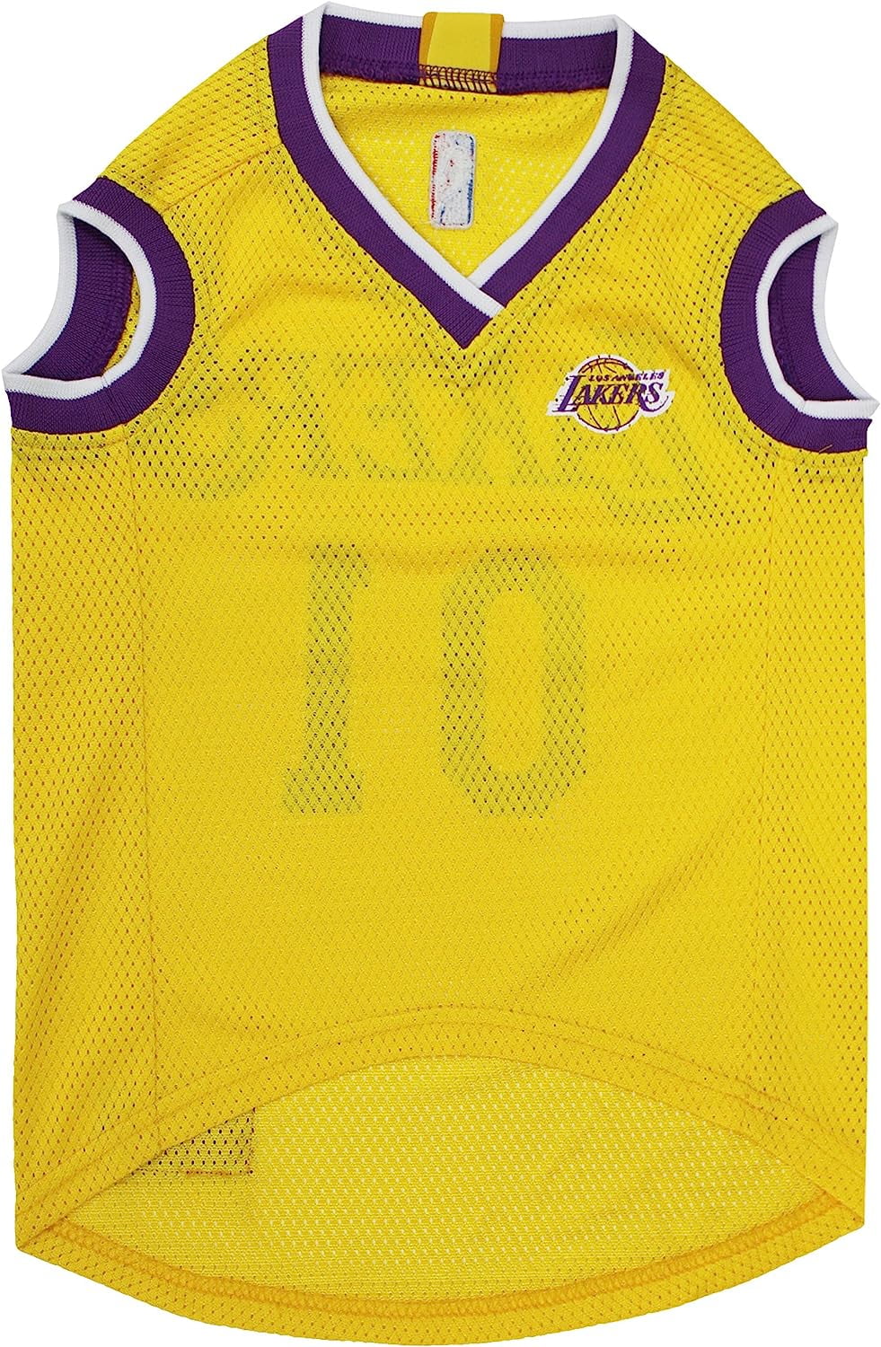 Pets First NBA La Lakers Mesh Basketball Jersey for DOGS & CATS - Licensed, Comfy Mesh, 21 Basketball Teams / 5 sizes