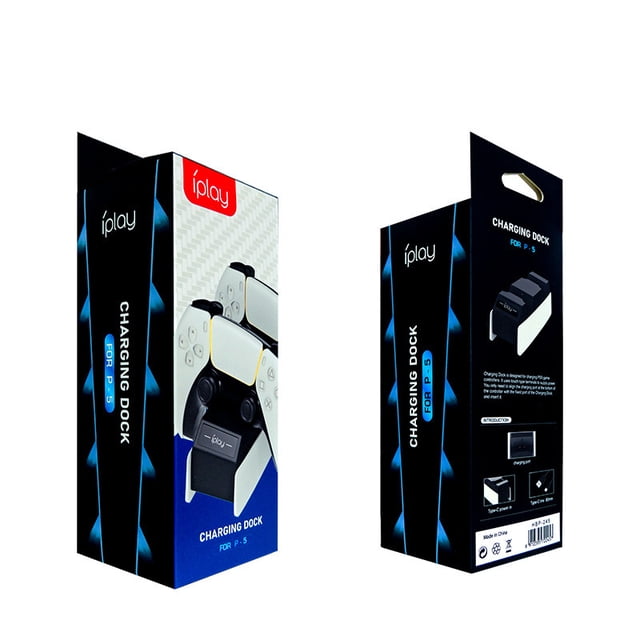 PS5 Dual Controller Charging Dock, Wireless Handle Charging Station with Charging Cable, Fast Charging Stand for PS5 Controllers