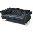 thumbnail image 5 of Glory Furniture Hollywood Velvet Sofa in Black, 5 of 6