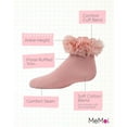 thumbnail image 3 of MeMoi  Floral Halo Cotton Anklet Socks - Girls - Female, 0, Blush Pink, 3 of 12
