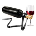 thumbnail image 4 of WRXMIJNHGSA Cup Holder Under $15 Home & Garden Wine & glass racks Wine Rack Floating Wine Rack | Metal Strip Design For Display And Storage In Living Room Bar Kitchen Bar Restaurant, 4 of 8