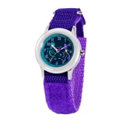 Disney Luca Albertoi Girls' Stainless Steel Time Teacher Watch, 1-Pack