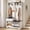 Modern White&black, variant on Hall Tree Coat Rack, Hall Tree With Bench and Shoe Storage Shoe With, Mud Room Storage Furniture，39.37 X 15.74 X 69.69 Inches, Brown