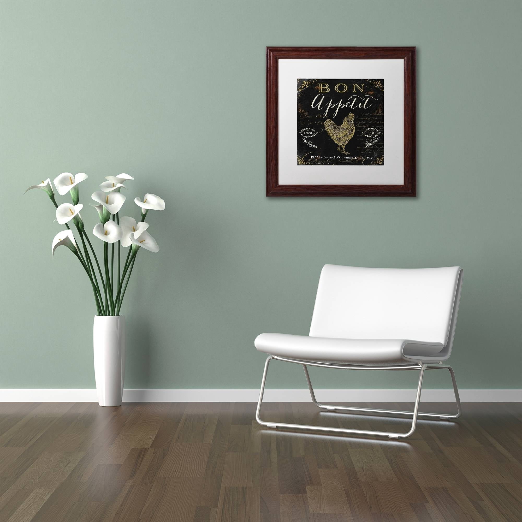 Trademark Fine Art "La Cuisine V" Canvas Art by Color Bakery White Matte, Wood Frame