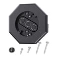 thumbnail image 1 of HILABEE Siding Mounting Block Outdoor Mounting Plate Kit Siding Light Mounting Block Black, 1 of 9