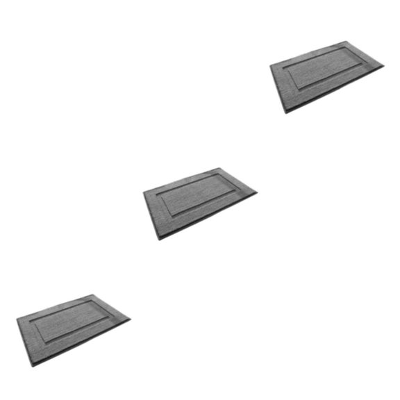 Yuarrent Alfombrilla duradera - Alfombrilla impermeable cómoda y elegante para baño Alfombra de baño gris oscuro 40 * 60 cm Type1 NO1