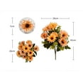 thumbnail image 4 of 2 Bundles chrysanthemum Artificial Flowers Silk Flower Bouquet for Wedding Centerpieces Arrangement Bridal Shower Party Home Table, 4 of 4