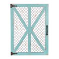 thumbnail image 1 of Kate and Laurel Wickett Rustic Farmhouse Wooden Windowpane Photo Collage Clip Wall Frame, Teal, 1 of 10