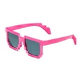 thumbnail image 2 of Multicolor Neon Pixel Glasses, 4 Count, by Way To Celebrate, 2 of 5