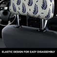 thumbnail image 4 of Kdxio Blue Leaves Pattern Print 2 Piece Car Head Rest Covers Set Auto Front/Rear Seats Headrest Cover Universal Fit Most Cars,Sedan, SUV, 4 of 9