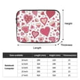 thumbnail image 3 of cute heart pattern 17 inch Portable Laptop Sleeve Compatible with MacBook Air Notebook Computer Case for Men Women College School Students, 3 of 7