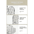 thumbnail image 3 of 5 Pack Hanging Jewelry Organizer,Self-Adhesive Jewelry Hooks,Clear Wall Mounted Jewelry Hanger,Necklace Display Holder(Beige), 3 of 8