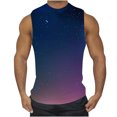 thumbnail image 1 of zfhfof Débardeurs Graphiques pour Hommes Motif Imprimé Sans Manches T-Shirts de Musculation Été Col Rond Chemise de Plage Décontractée, 1 of 5