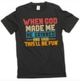 thumbnail image 4 of Funny When god created me T-shirt birthday gift humorous tee shirt Men's sarcastic funny shirts (Large Grey), 4 of 6