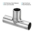 thumbnail image 3 of T Joint Duct Splitter, 0.63 Inch 3 Way Duct Welding Connector T Shape Metal Exhaust Pipe Splitter Fitting Round, 3 of 6