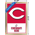 thumbnail image 3 of MLB Cincinnati Reds - Logo 22 Wall Poster, 22.375" x 34" Framed, 3 of 5