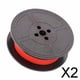 thumbnail image 1 of Cinta de Máquina de Escribir Colamx Universal 2 Piezas 5 cm x 500 cm Rojo y Negro, 1 of 8
