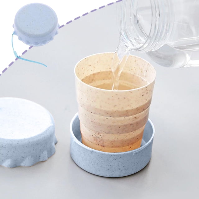 Travel Telescopic Cup Portable Folding Water Cup 3.0In Collapsible Travel Cup With Lanyard For Outdoor Travel Student Commute Home Use Compact Reusable Water Cup Travel Accessories