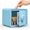 Blue, variant on Mini Safe Blue Steel Security Box with Keypad and Key Lock