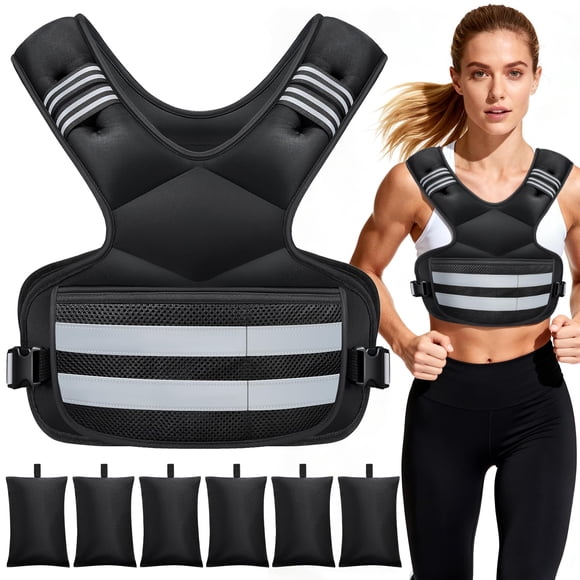 Chaleco pesado IOKI ajustable de 5 a 8 kg para mujeres y hombres