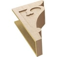 thumbnail image 6 of 9"W x 18"D x 27"H Classic Mayflower Rough Cedar Woodgrain TimberThane Corbel, Primed Tan, 6 of 6