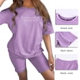 thumbnail image 4 of MAIHAN Women Shorts Sets Outfits Y2k Outfits Shirt and Short Outfit Shorts Set 2 Piece Outfit Casual Two-Piece Outfit, 4 of 7