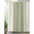thumbnail image 2 of Abstract Gray Green Color Block Shower Curtain Set ，Waterproof Fabric Shower Curtains Vintage Lines Linen Texture Shower Curtains for Bathroom,Bathroom Decor 54x"78", 2 of 6